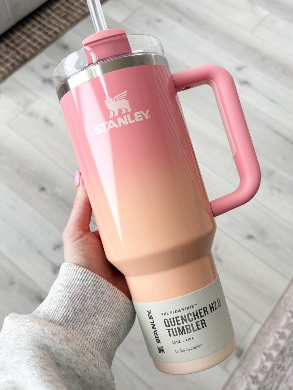 "Pink Mesa" Stanley Tumbler 40oz. Summer Sunset Color